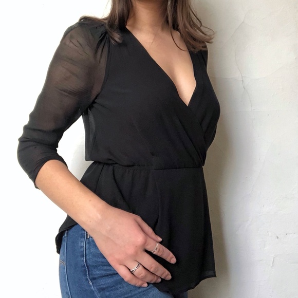 Aritzia Babaton Alexander Silk Blouse XS - Picture 2 of 8